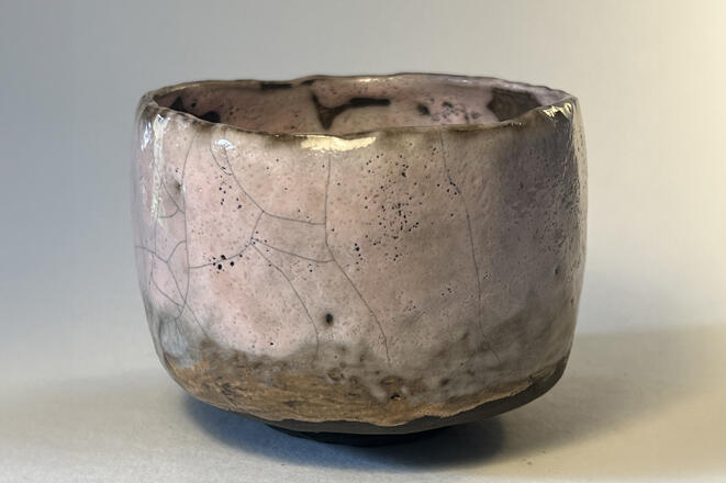 Small Pink Glazed Chawan